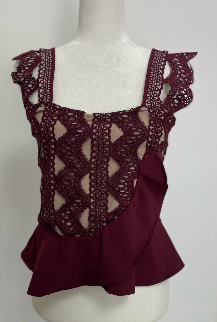 BLUSA burgundy VINO