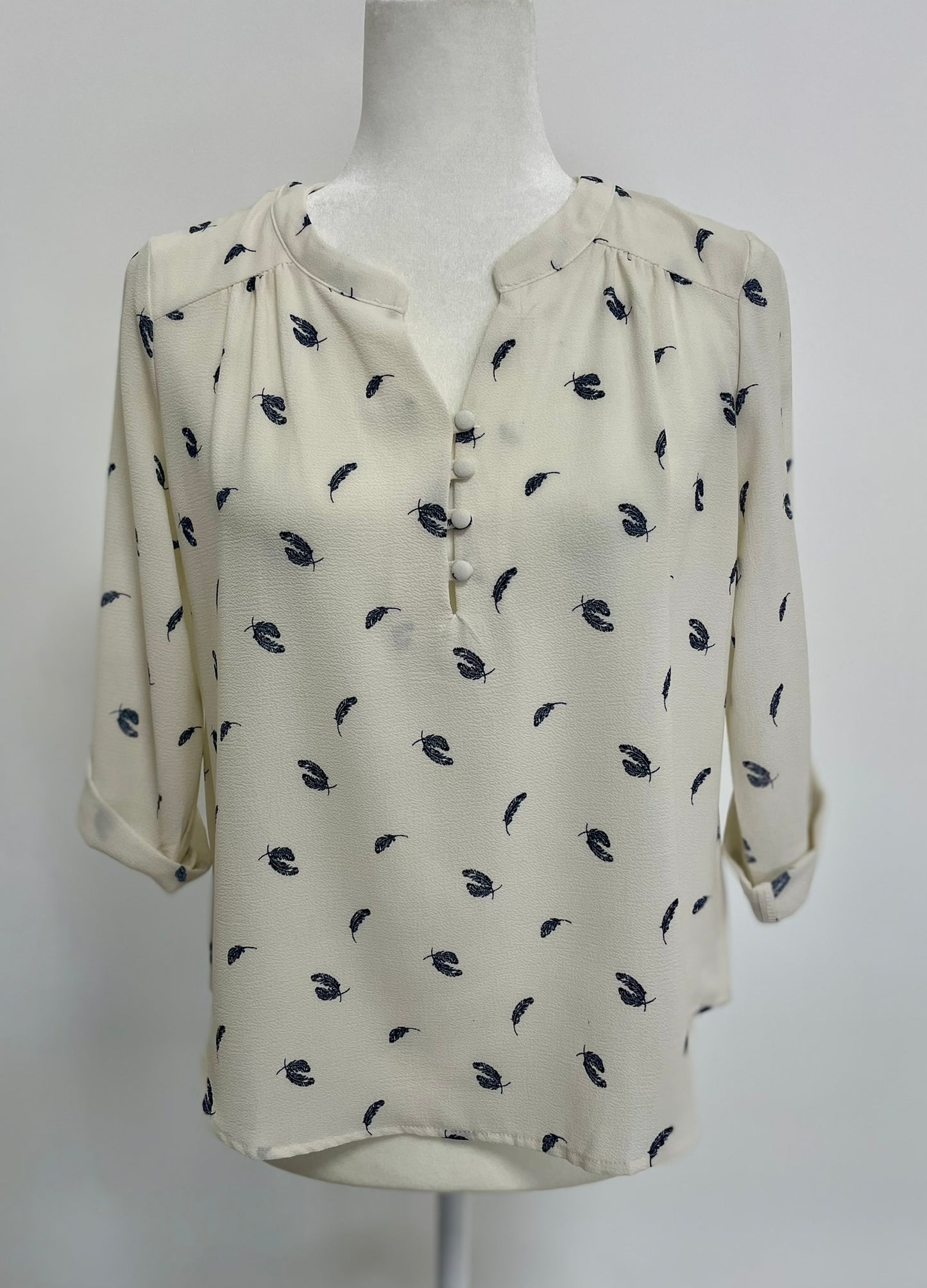 BLUSA ESTAMPADA BLANCA T13657