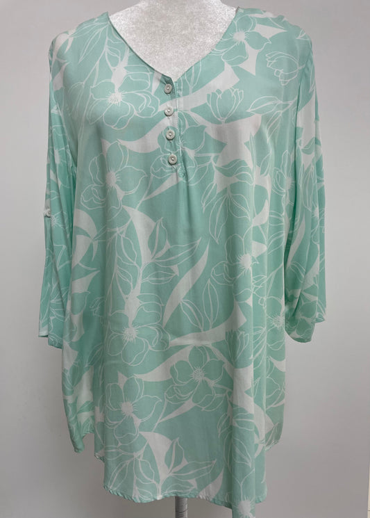 BLUSA ESTAMPADA VERDE