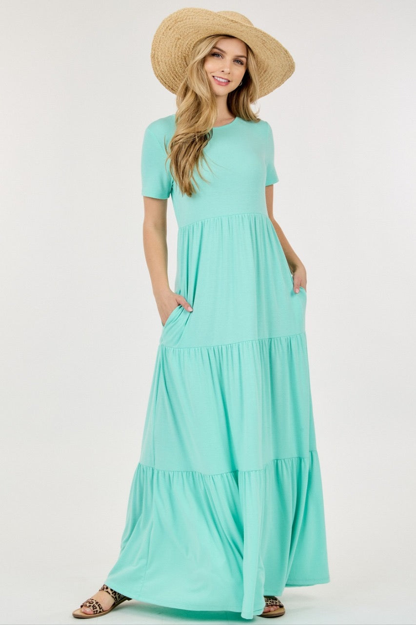 VESTIDO 1USOR VERDE MENTA